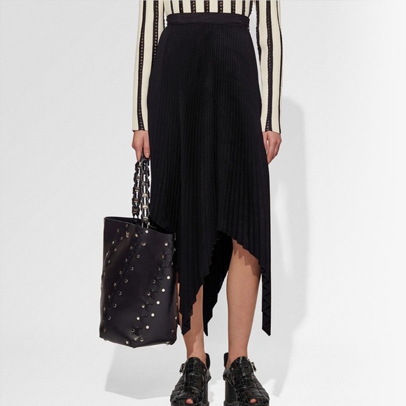 NWT $998 Proenza Schouler Asymmetrical Pleated Skirt